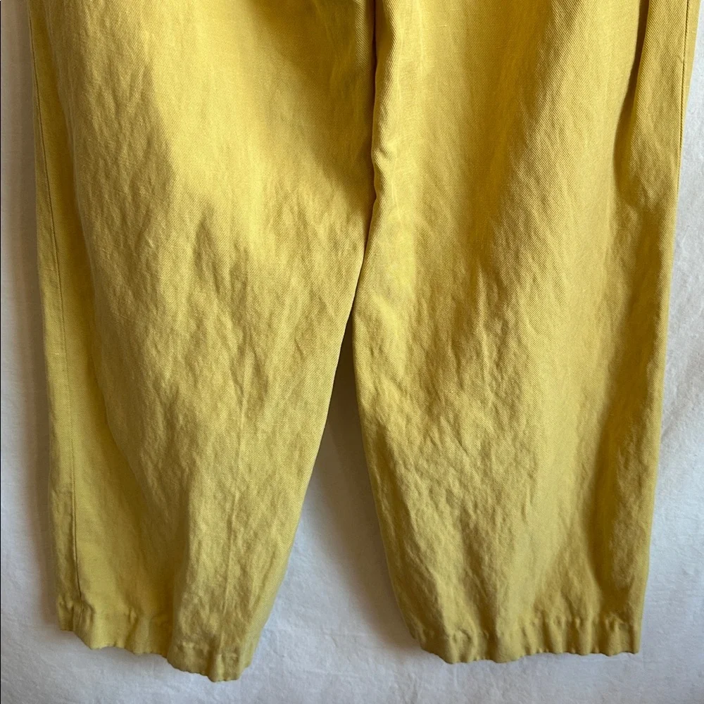 Banana Republic sunflower yellow linen-blend pants, size XS